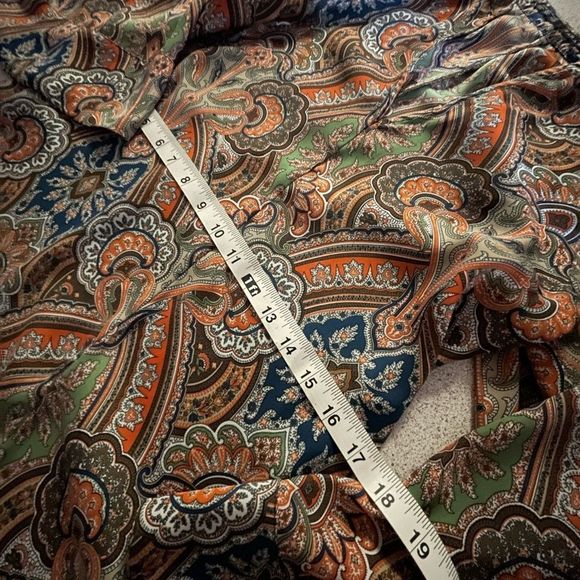 Zara basic paisley bell sleeve tunic Boho Chic - Picture 3 of 8